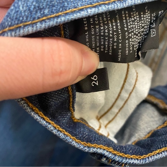 Women’s J brand skinny denim distressed Aidan jeans size 26 (2) - Picture 4 of 6